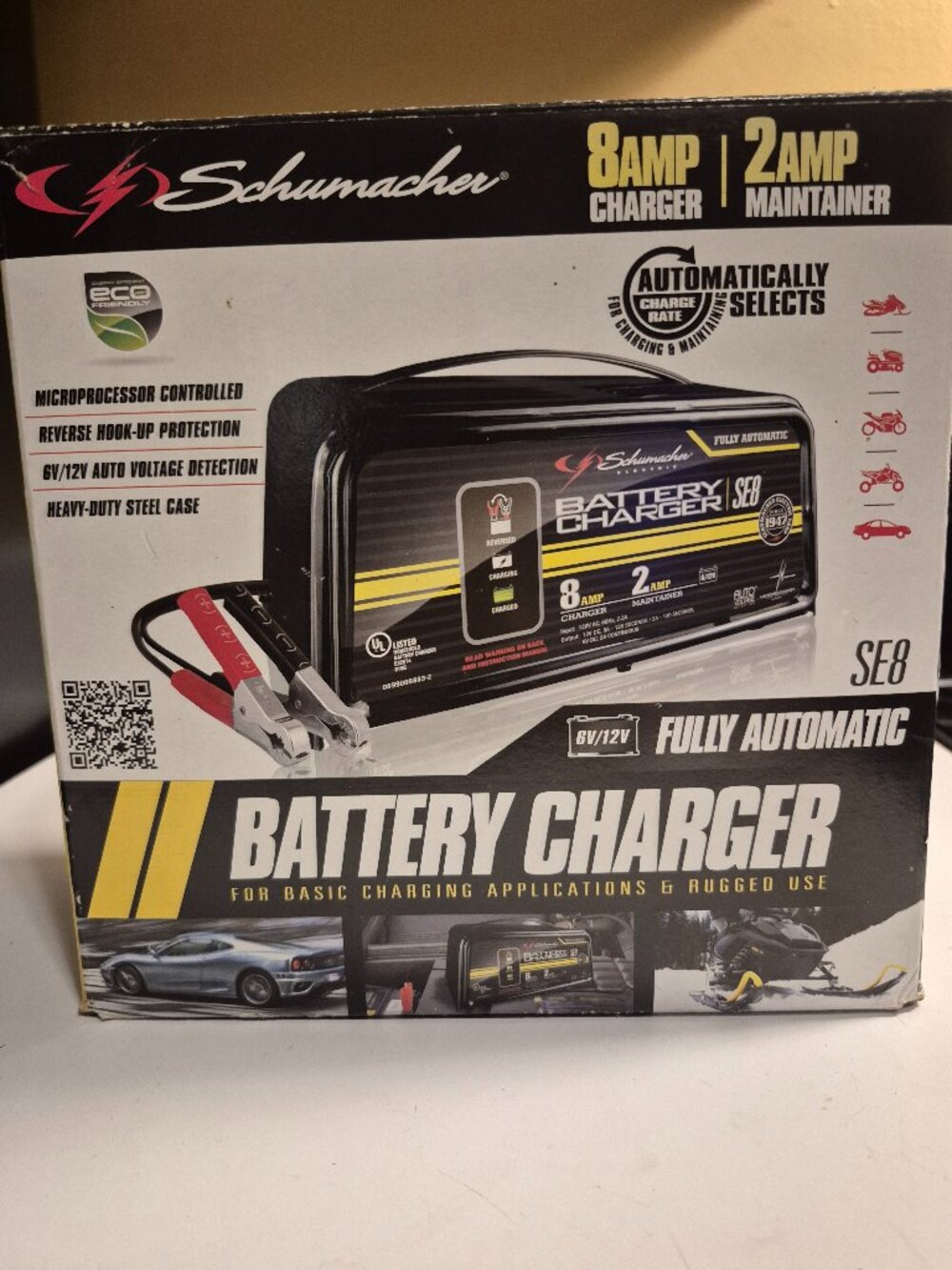 SCHUMACHER SEB 6V/12V FULLY AUTOMATIC BATTERY CHARGER